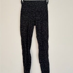 Lululemon Black Leopard Print Leggings